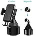 VABSCE Cup Holder Phone Mount, Universal Adjustable Cup Holder Cradle Car Phone Magnetic Mount