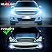 BEAMFUN Super Bright LED 18-SMD 5050 9005 HB3 Bulbs for DRL or Fog Lights, White (Pack of 2)