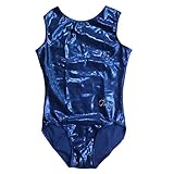 Annie Sleeveless Elsa Metallic Lycra Spandex Gymnastics Leotard