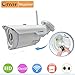 iZtouch IZSP-007 + 15ft Extension power Cable Outdoor Security 1280x720P HD H.264 Wireless/Wired IP Camera with IR-Cut Filter Night Vision QR Code Scan Phone Apps Remote Monitoring ONVIF Supported