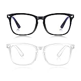 2 Pack Blue Light Glasses for Women or Men |Fashion