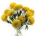 Yalulu 10 Pcs Dandelion Artificial Flowers Plants Bouquet Plastic Flower for Home Decoration/Wedding Decor (Yellow)