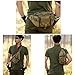 CREATOR Tactical Waist Pack Military Fanny Pack for Men Outdoor Army Waist Bag Large Waist Pack for Daily Life Cycling Camping Hiking Hunting Fishing Black Brown