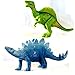 Dinosaur Hand Toy Set for Toddlers, Large 12 Piece Educational for Kids, Boys and Girls, Featuring Tyrannosaurus Rex, Stegosaurus, Brontosaurus and More