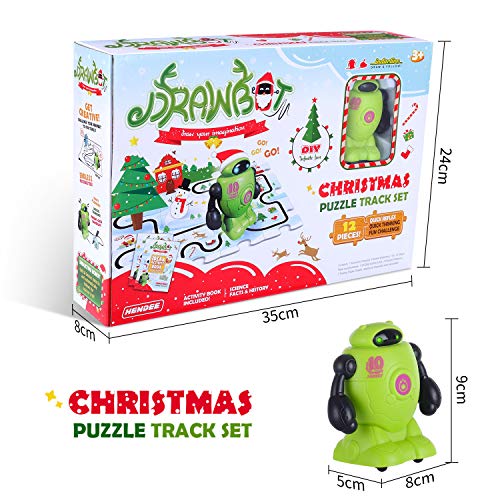 Kidswon Drawbot Inductive Robot Follow Black Line Educational Toys 