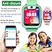 Kid Smart Watch GPS Tracker Wrist Phone Game Watch for Kids Child Boys Girls SOS anti-lost Alarm Remote Monitor with SIM Card Compatible for iOS Android Touch Screen Birthday Gifts (Green)