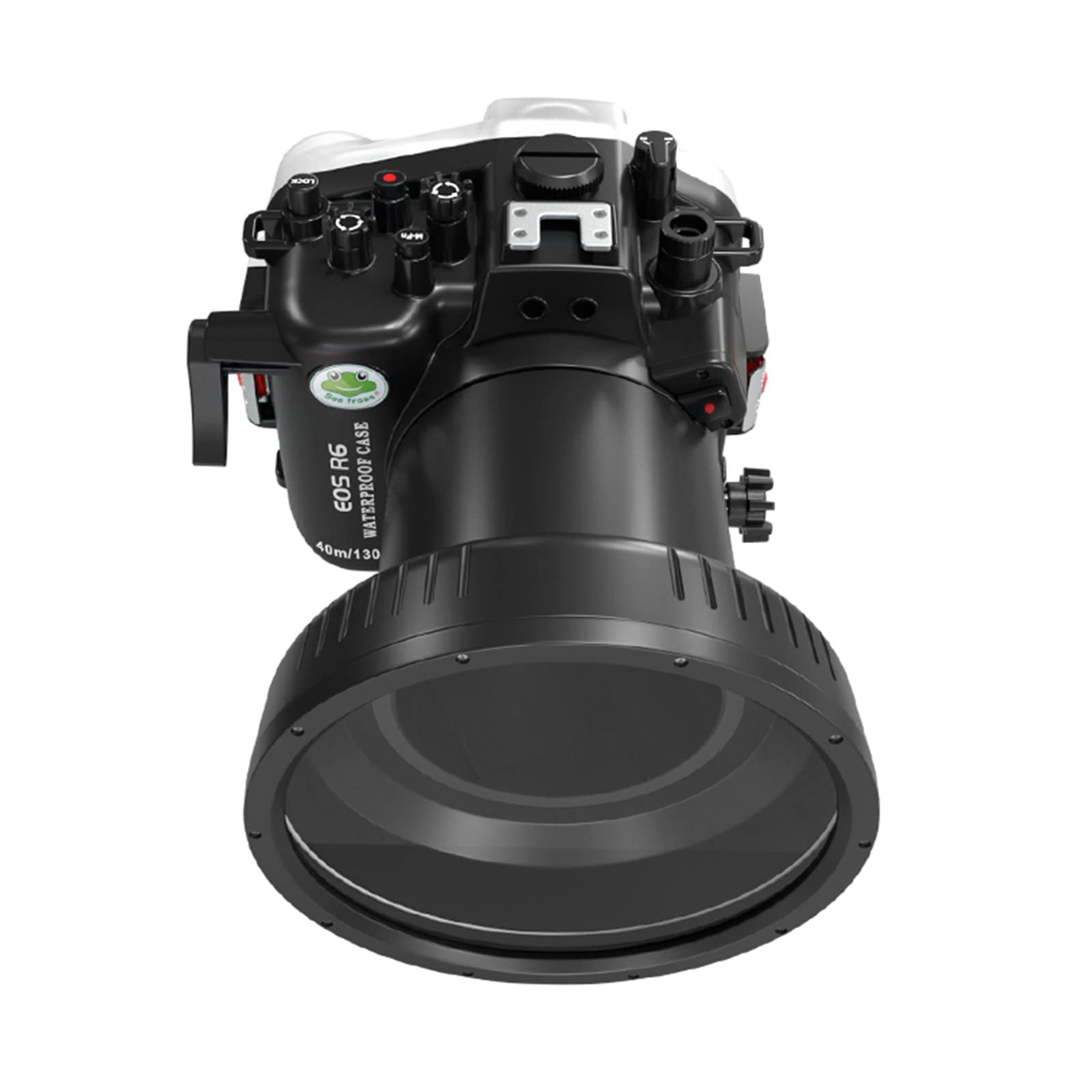 Seafrogs Underwater Housing for Canon EOS R6 Waterproof Case with 100mm Flat Port Compatible with 16-35mm, 24-105mm,100mm and 15-35mm Lens