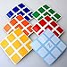 Z Stickers for 5.7cm 3x3x3 Speed Cubes . A Set of Stickers for Replacement . Standard Bright.