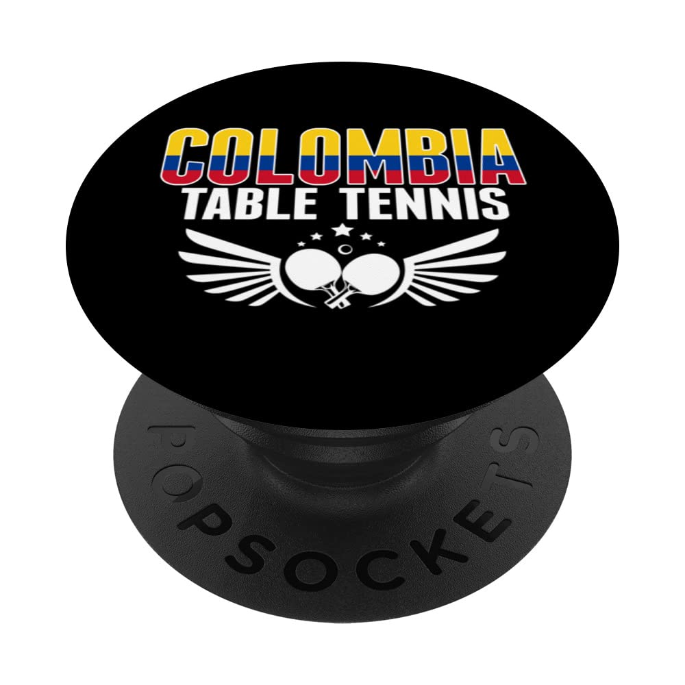 Colombia Table Tennis Lover Support Colombian Ping Pong Team PopSockets Swappable PopGrip