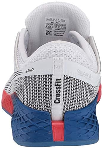 Reebok Men's Nano Cross Trainer, White/Black/Humble Blue, M