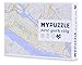 GeoToys Metropuzzle, New York City Jigsaw Puzzles 1000 Pieces, Detailed New York City Map Geography Puzzle, Challenging Adult Puzzle, Fun Puzzles for Adults, Map Poster Included