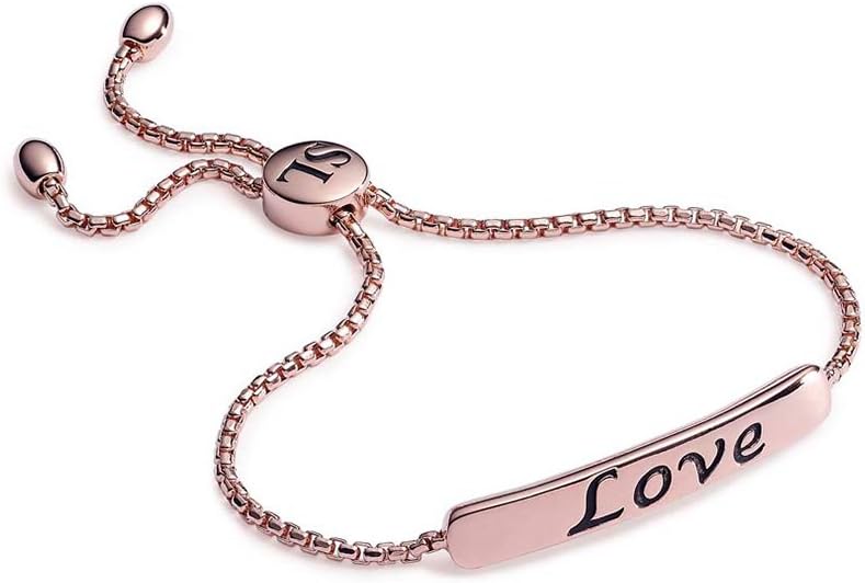 Sasha Liv Giselle Speak "Love" Chain Inspirational Bracelet