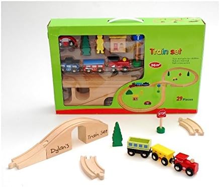 personalised wooden train set