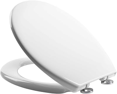 MASS DYNAMIC Soft-Close Toilet Seat Premium Urea Formaldehyde White