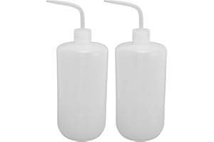 2 Pcs 1000ml Wash Bottles Squeeze Flexible Plastic Laboratory Squeeze Wash Bottle, Sturdy, Easy to Carry, for Plant Lovers, L