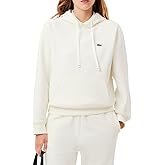 Lacoste womens Relaxed Fit Double Face Pique Hoodie