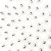 Super Z Outlet Plastic Earring Backs Replacements Comfortable Ear Nut Clear/Silver Safety Hypoallergenic (100 Pack)