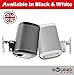Sound Bass Play 1 Wall Mount, White, Pair, Compatible with Sonos Play:1 Only, Twin Pack, Adjustable Swivel & Tilt Mechanism, 2 Mounting Brackets Includes All Fixings