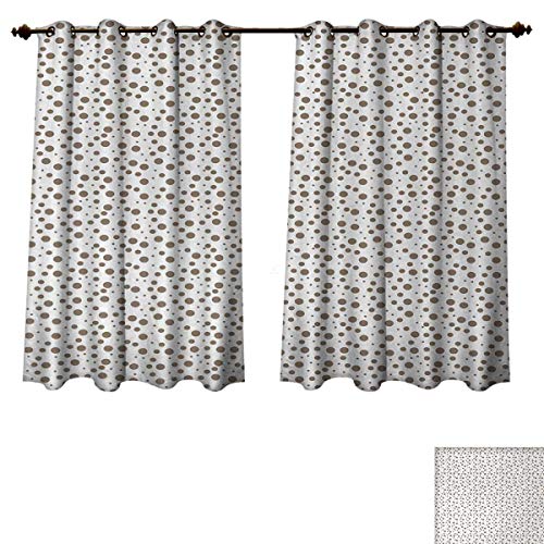 Anzhouqux Brown Blackout Curtains Panels For Bedroom Big And Small