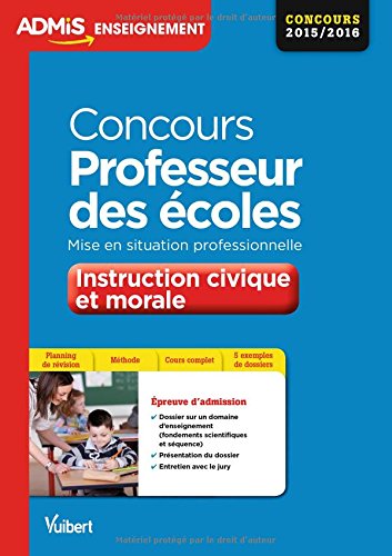 Concours professeur des écoles