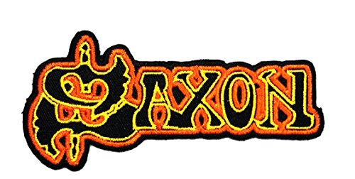 Saxon band logo heavy metal punk rock jacket t shirt pa…