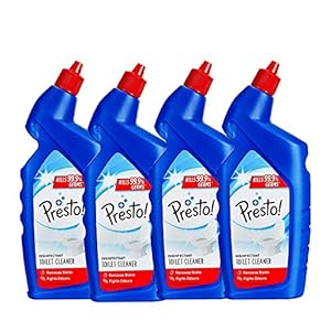 Amazon Brand – Presto! Disinfectant Toilet Cleaner – 1 L (Pack of 4)