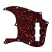 FLEOR Pack of 2pcs Tortoise Shell 4Ply JB Jazz/J Bass Pickguard Scratch Plate for Standard JB Style, 10 Hole of Red & Brown Tortoise