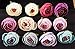 AlphaAcc Pack of 10 Wedding Favor Mini Flower Head Artificial 1.5 Inch Silk Rose Heads for Bridal Shower Decorations Replacement for Flowers Bouquet - Vintage Burgundy