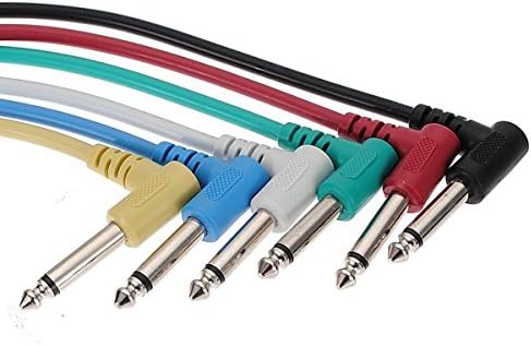 Bass Guitar Effects Pedal Audio Patch AMP Cable 30cm 6Pcs Pack