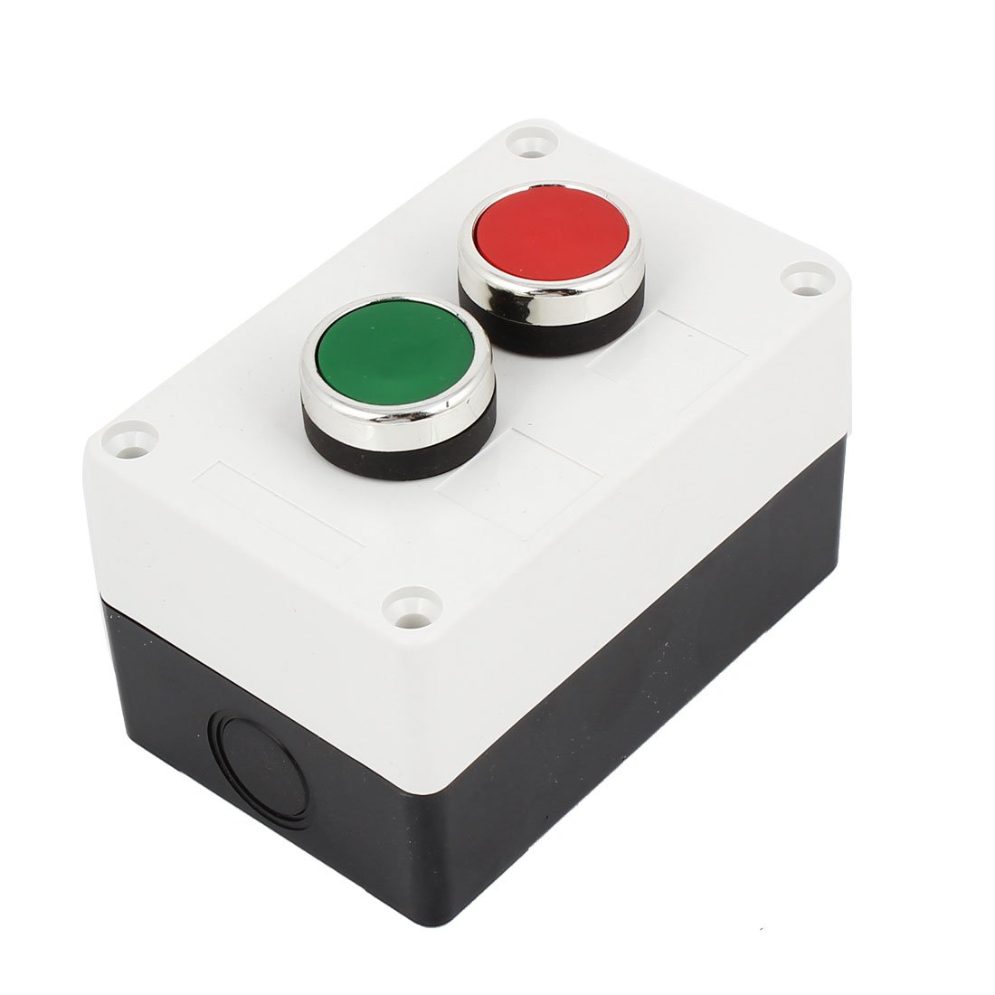 Sourcingmap AC660V 10A Momentary Dual Button Pushbutton Station Switch Control Box