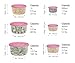 MILTON Mixing Bowl Set with Lids; Kitchen Food Storage Containers, Plastic Airtight Nesting Stackable Meal Prep, 6 Bowls & 6 Covers; No Spill Leakproof Lightweight - for Baking, Salad, Picnic (Pink)