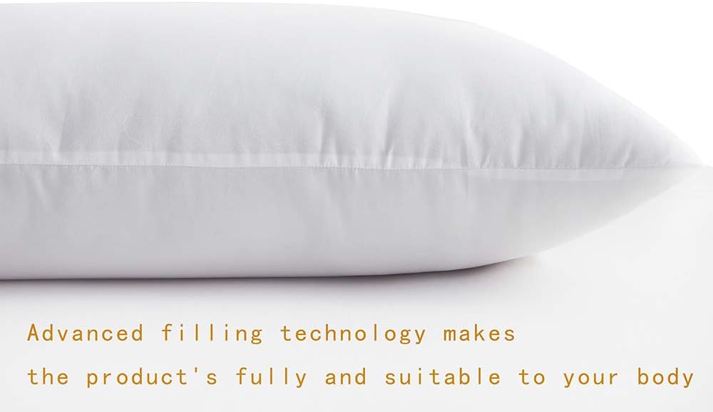 WhatsBedding Full Body Pillow Insert（Without Cover）- Large Body Pillow for Adults - Breathable Long Side Sleeper Pillow for Sleeping （20×54 inch）- White: Kitchen & Dining