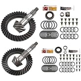 4.88 Ring and Pinion Gear Sets with Front &amp; Rear Mini Install Kits for Dana 44 JK Rubicon Front Reverse &amp; Dana 44 JK Rear Differential Bundle, 8620 Steel