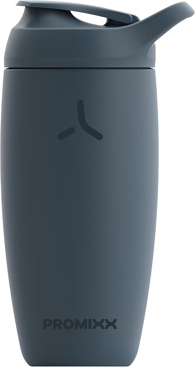 Promixx Pursuit Shaker Bottle Insulated Stainless Steel 550ml Midnight Blue