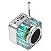 Haoponer Portable Mini Digital Display Screen Speaker USB Flash Drive Micro SD/TF Card Music MP3 Player FM Radio Silver