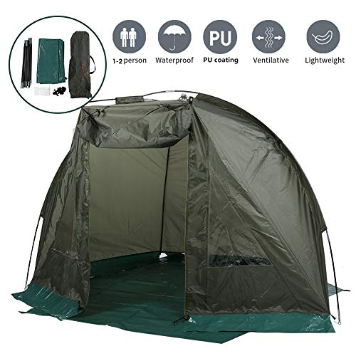 Ausla Outdoor-Angelzelt, leichtes wasserdichtes winddichtes Zelt, 1~2 Personen Zelt, 215 x 121 x 118 cm – Bild 8