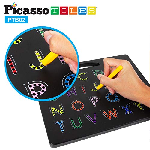 PicassoTiles 2in1 Double Sided Drawing Board ABC AZ Letter