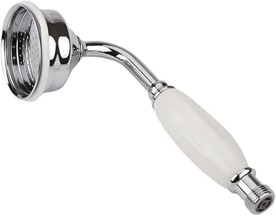 VeeBath Beta 180mm Hand Held Round Shower Head Pencil Type Solid Construction