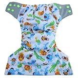 Reusable Pocket Cloth Diapers + 2 Microfiber Inserts | One Size Fits All Newborn Baby to Toddler | Natural Bamboo Charcoal Anti-bacterial and Eco Friendly | Advanced Double Leak Guard Technology 7x's More Absorbent | Easy to Clean | Boy or Girl Adjustable Comfort Fit Design |100% Guaranteed By Bambungle