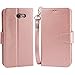 Arae Case Compatible for Samsung Galaxy J7 2017 / J7 V / J7 2017 / J7 Prime / J7 Perx / J7 Sky Pro/Galaxy Halo, Wallet Case with Kickstand and Flip Cover, Rosegold