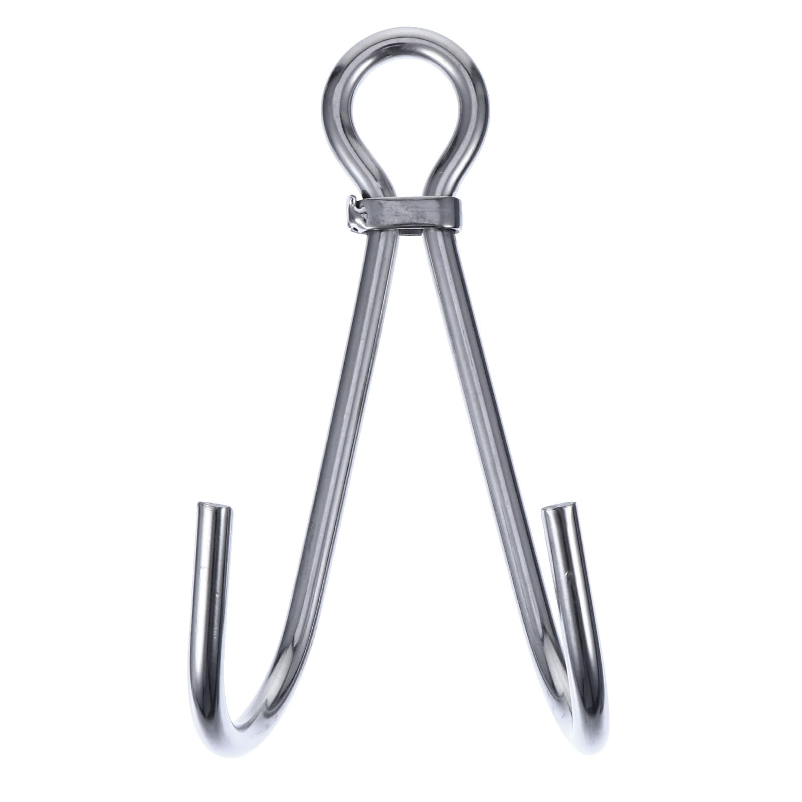 Toddmomy 316 Stainless Steel Diving Double Flow Hook with Quick-Release Loop for Secure Anchoring and Stream Stability in Water Sports