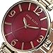 Anne Klein Women's AK/2210BMGB Gold-Tone and Burgundy Marbleized Bangle Watch