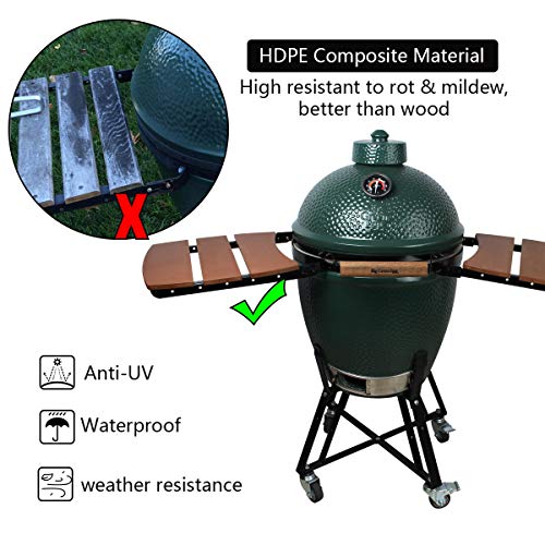 Dracarys Grill Side HDPE Shelves for Big Green Egg Parts Replacement