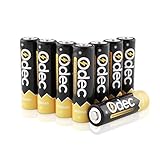 Odec AA Rechargeable Batteries, 2450mAh Ni-MH Deep Cycle Battery Pack(8-Pack )