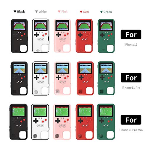 Teepao Gameboy Case for iPhone, Retro 3D Phone Case Game Console with 36 Classic Game, Full Color Display Shockproof Video Game Cover Case, Playable Gameboy Case for iPhone 11, Pink - Thumbnail 7