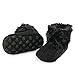 Arshiner Toddler Girls Fleece Woollen Fur Knitted Snow Boot (L3)(9-18mths), Black(FBA))