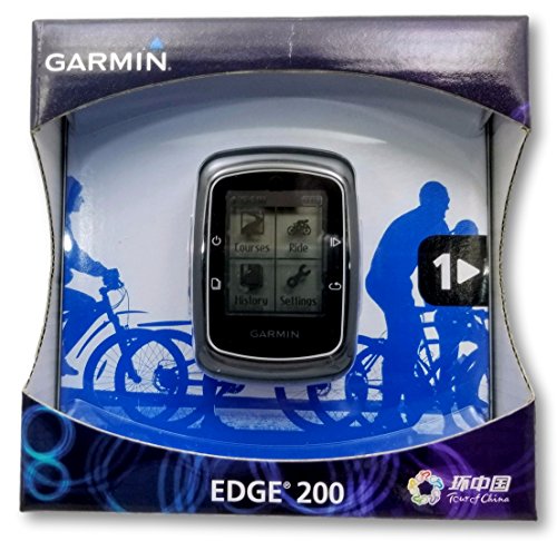 Freedom Bike Garmin Edge 200 Cycling GPS Cycling Computer Bonus Bundle - Includes Edge 200, Out-Front Mount, Protective Silicone Case, 3 Screen Protectors, Tether/Lanyard, and More