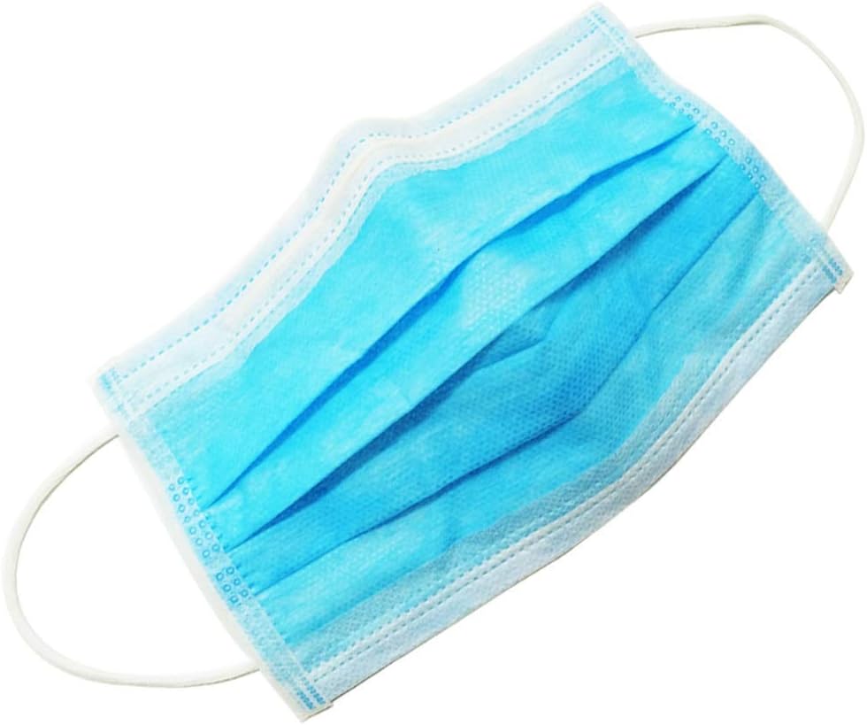 Disposable Ear Loop Face Masks, Hypoallergenic Thick 3-Ply Cotton Filter, Premium Medical Grade Face Mask Great for Virus Protection and Personal Health, 50 Pcs