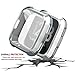 SIRUIBO Compatible Fitbit Versa Case, TPU Plated Screen Protector Rugged Cover All-Around Protective Bumper Shell Compatible Fitbit Versa Smartwatch, Silver