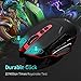 Redargon M690-1 Wireless Gaming Mouse with DPI Shifting, 2 Side Buttons, 2400 DPI, Ergonomic Design, 7 Buttons-Blackthumb 2